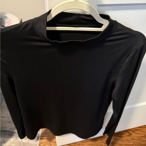 Chic Black Long Sleeve Women's Top